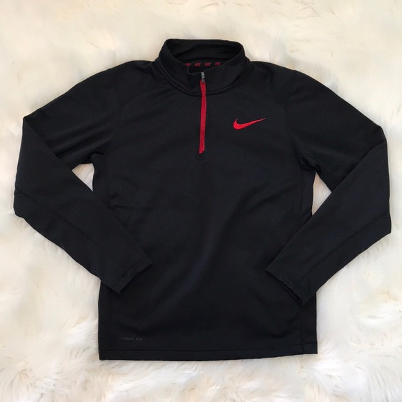 nike quarter zip red